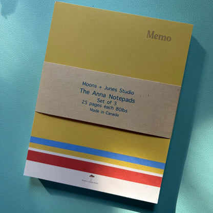 The Anna Notepads Set of  3