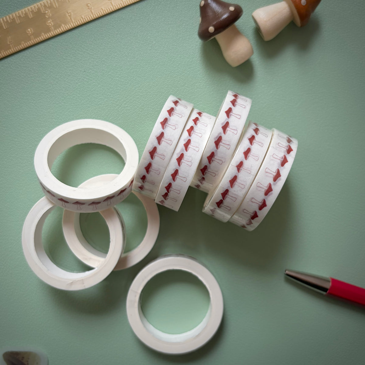 Washi Tape - Dancing Mushrooms