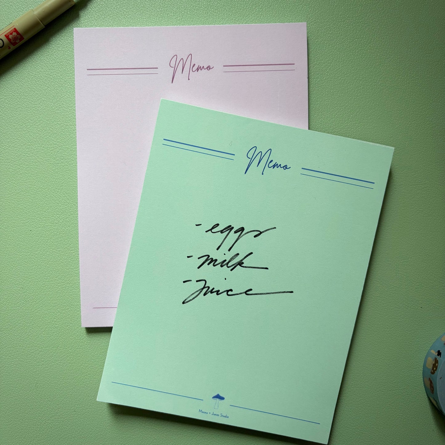 Moons+Junes Memo Pad